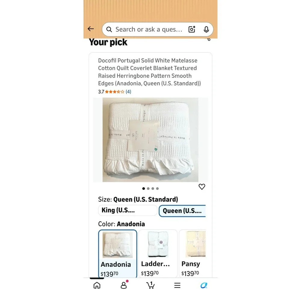 Docofil Portugal Cotton Textured Duvet Cover Queen
